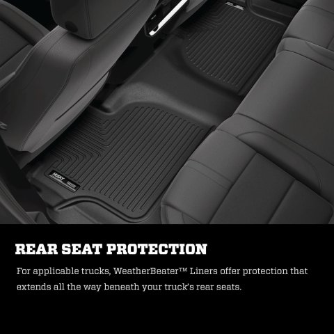 Husky Liners 19-23 Nissan Altima WeatherBeater Black Front & Second Seat Floor Liner thumbnail 8