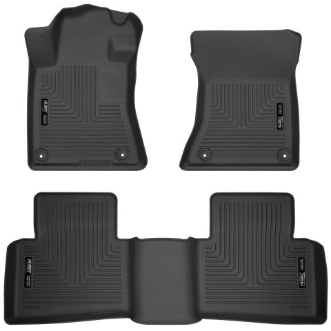 Husky Liners 19-23 Nissan Altima WeatherBeater Black Front & Second Seat Floor Liner thumbnail 9