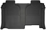 Husky Liners 19-23 Chevrolet Silverado 1500 CC WeatherBeater Black 2nd Row Floor Liners thumbnail 2