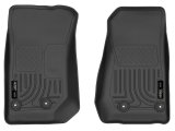 Husky Liners 14 Jeep Wrangler 2/4 Door Weatherbeater Black Front Floor Liners thumbnail 1