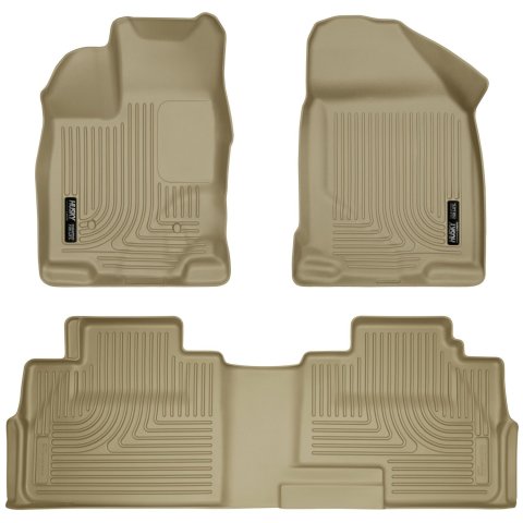 Husky Liners 07-13 Ford Edge / 07-13 Lincoln MKX Weatherbeater Tan Front & 2nd Seat Floor Liners thumbnail 1