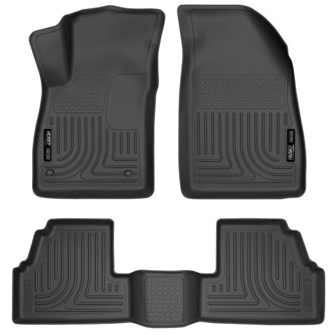 Husky Liners 13-14 Buick Encore WeatherBeater Black Front/2nd Row Floor Liners thumbnail 1