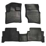 Husky Liners 07-14 Audi Q7 Weatherbeater Black Front & 2nd Seat Floor Liners thumbnail 6