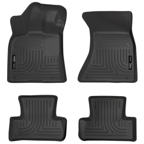 Husky Liners 09-14 Audi Q5 Weatherbeater Black Front & 2nd Seat Floor Liners thumbnail 1