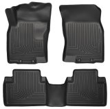 Husky Liners WeatherBeater 14 Nissan Rogue Front & Second Row Black Floor Liners thumbnail 6