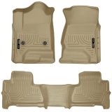 Husky Liners 2015 Chevy/GMC Tahoe/Yukon WeatherBeater Combo Tan Floor Liners thumbnail 3