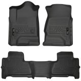 Husky Liners 2015 Chevy/GMC Suburban/Yukon XL WeatherBeater Combo Black Front&2nd Seat Floor Liners thumbnail 2