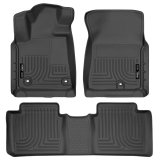 Husky Liners 2014 Toyota Tundra Double Cab Pickup WeatherBeater Black Front & 2nd Seat Floor Liners thumbnail 3
