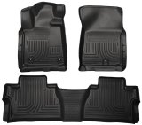 Husky Liners 2014 Toyota Tundra Double Cab Pickup WeatherBeater Black Front & 2nd Seat Floor Liners thumbnail 5