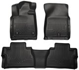 Husky Liners 2014 Toyota Tundra Double Cab Pickup WeatherBeater Black Front & 2nd Seat Floor Liners thumbnail 9