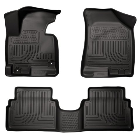 Husky Liners 2014 Kia Sportage w/Retain Hooks WeatherBeater Combo Front & 2nd Row Black Floor Liners thumbnail 1