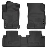 Husky Liners 2014 Honda Civic Sedan WeatherBeater Black Front & 2nd Seat Floor Liners thumbnail 1