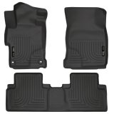 Husky Liners 2014 Honda Civic Sedan WeatherBeater Black Front & 2nd Seat Floor Liners thumbnail 4