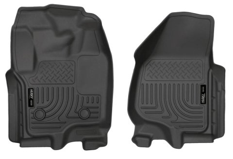 Husky Liners 12-15 Ford Super Duty Crew & Extended Cab WeatherBeater Front Row Black Floor Liners thumbnail 5