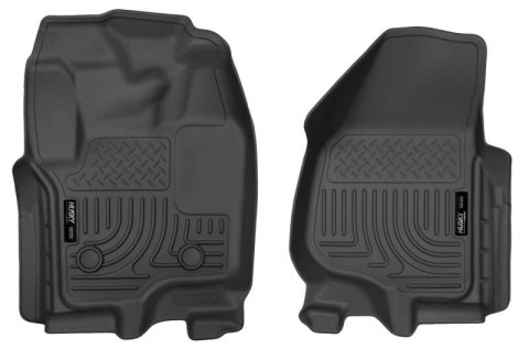 Husky Liners 12-15 Ford Super Duty Crew & Extended Cab WeatherBeater Front Row Black Floor Liners thumbnail 6