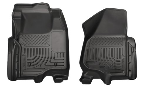 Husky Liners 12-15 Ford Super Duty Crew & Extended Cab WeatherBeater Front Row Black Floor Liners thumbnail 7