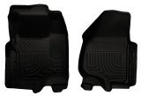 Husky Liners 11-12 Ford Super Duty Crew & Extended Cab WeatherBeater Front Row Black Floor Liners thumbnail 2