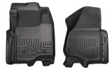 Husky Liners 11-12 Ford Super Duty Crew & Extended Cab WeatherBeater Front Row Black Floor Liners thumbnail 8