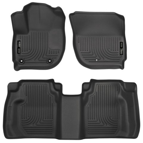 Husky Liners 15 Honda Fit Weatherbeater Black Front and Second Seat Floor Liners thumbnail 1