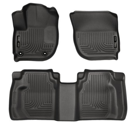 Husky Liners 15 Honda Fit Weatherbeater Black Front and Second Seat Floor Liners thumbnail 8