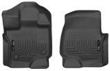 Husky Liners 15-23 Ford F-150 Super/Super Crew Cab WeatherBeater Black Front Floor Liners thumbnail 1