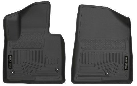 Husky Liners 13-15 Hyundai Sante Fe GLS/Limited WeatherBeater Front Row Black Floor Liners thumbnail 1