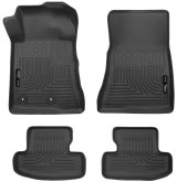 Husky Liners 15-22 Ford Mustang WeatherBeater Black Front & Second Seat Floor Liner thumbnail 3