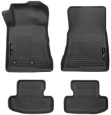 Husky Liners 15-22 Ford Mustang WeatherBeater Black Front & Second Seat Floor Liner thumbnail 5