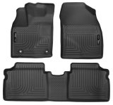 Husky Liners 2015 Toyota Prius WeatherBeater Black Front & 2nd Seat Floor Liners thumbnail 1