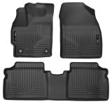 Husky Liners 2015 Toyota Prius WeatherBeater Black Front & 2nd Seat Floor Liners thumbnail 2