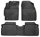 Husky Liners 2015 Toyota Prius WeatherBeater Black Front & 2nd Seat Floor Liners thumbnail 4