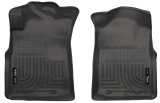 Husky Liners 05-15 Toyota Tacoma Crew/Extended/Standard Cab WeatherBeater Front Black Floor Liners thumbnail 3
