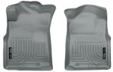 Husky Liners 05-15 Toyota Tacoma Crew/Extended/Standard Cab WeatherBeater Front Grey Floor Liners thumbnail 1