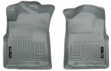 Husky Liners 05-15 Toyota Tacoma Crew/Extended/Standard Cab WeatherBeater Front Grey Floor Liners thumbnail 4