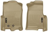 Husky Liners 2015 Ford Expedition/Lincoln Navigator WeatherBeater Front Tan Floor Liners thumbnail 1