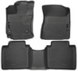 Husky Liners 15 Toyota Venza WeatherBeater Front & Second Row Tan Floor Liners Black thumbnail 5