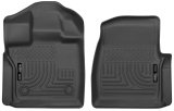 Husky Liners 15-23 Ford F-150 Standard Cab Pickup WeatherBeater Front Black Floor Liners thumbnail 1
