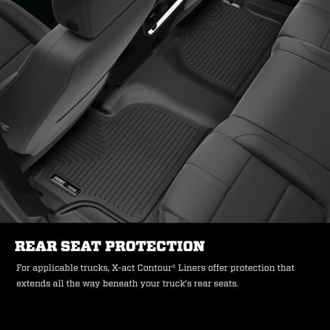 Husky Liners 19-21 Honda Passport / 16-21 Honda Pilot X-act Contour Series Front Floor Liners Black thumbnail 5