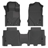 Husky Liners 2021 Ford Bronco 4 Door Weatherbeater Front & 2nd Seat Floor Liners - Black thumbnail 1