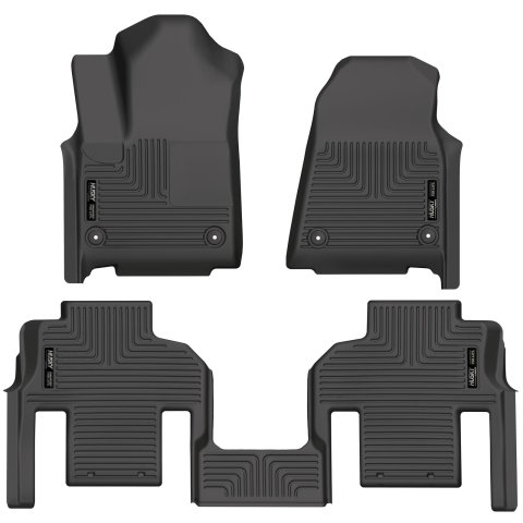 Husky Liners 2022 Jeep Wagoneer (2nd Row Bucket) Weatherbeater Black Front & 2nd Seat Floor Liners thumbnail 1
