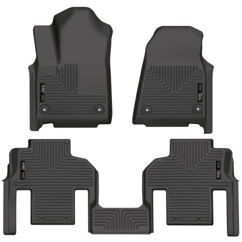 Husky Liners 2022 Jeep Wagoneer (2nd Row Bucket) Weatherbeater Black Front & 2nd Seat Floor Liners thumbnail 3