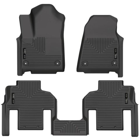 Husky Liners 2022 Jeep Wagoneer (2nd Row Bucket) Weatherbeater Black Front & 2nd Seat Floor Liners thumbnail 4