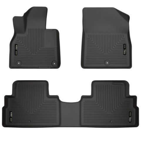 Husky Liners 20-22 Hyundai Palisade Weatherbeater Black Front & 2nd Seat Floor Liners thumbnail 2