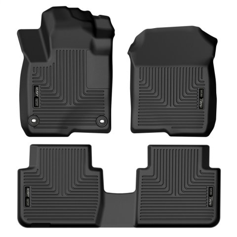 Husky Liners 2023 Honda HR-V WeatherBeater Front & 2nd Row Seat Floor Liners - Black thumbnail 1