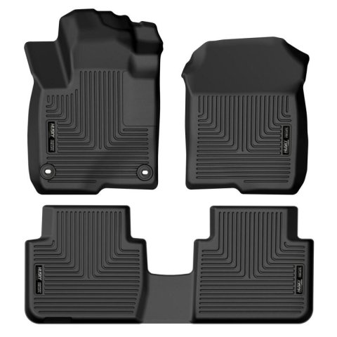 Husky Liners 2023 Honda HR-V WeatherBeater Front & 2nd Row Seat Floor Liners - Black thumbnail 2