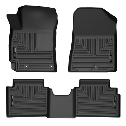 Husky Liners 19-23 Kia Forte WeatherBeater Front & 2nd Seat Floor Liners - Black thumbnail 1