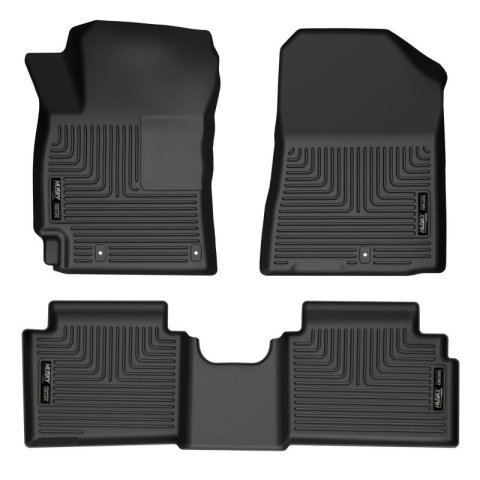 Husky Liners 19-23 Kia Forte WeatherBeater Front & 2nd Seat Floor Liners - Black thumbnail 2