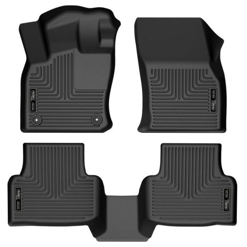 Husky Liners 2022 Volkswagen Taos Weatherbeater Black Front & 2nd Seat Floor Liners thumbnail 3
