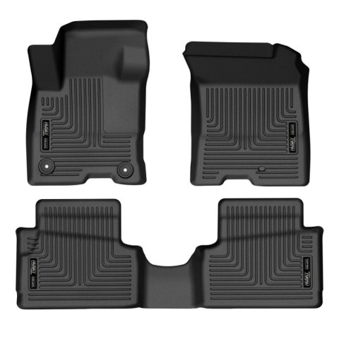 Husky Liners 22-23 Ford Maverick Hybrid Weatherbeater Black Front & 2nd Seat Floor Liners thumbnail 2