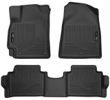 Husky Liners 2017 Hyundai Elantra Weatherbeater Black Front and Second Row Floor Liners thumbnail 1